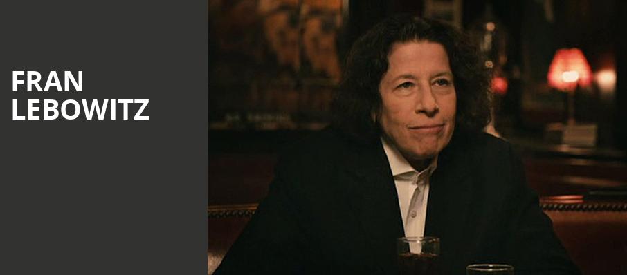 Fran Lebowitz, State Theater, Cleveland