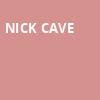 Nick Cave, Keybank State Theatre, Cleveland